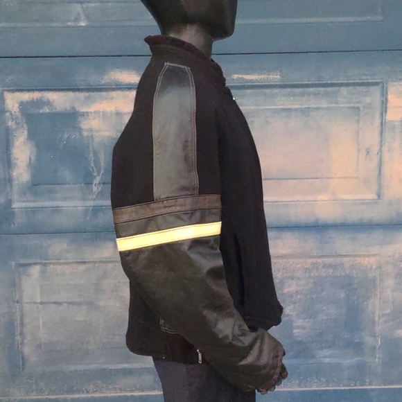 Modern Head Ware Limited Men's Pure Leather/Wool Blend Moto Jacket (Canada) - Picture 5 of 17